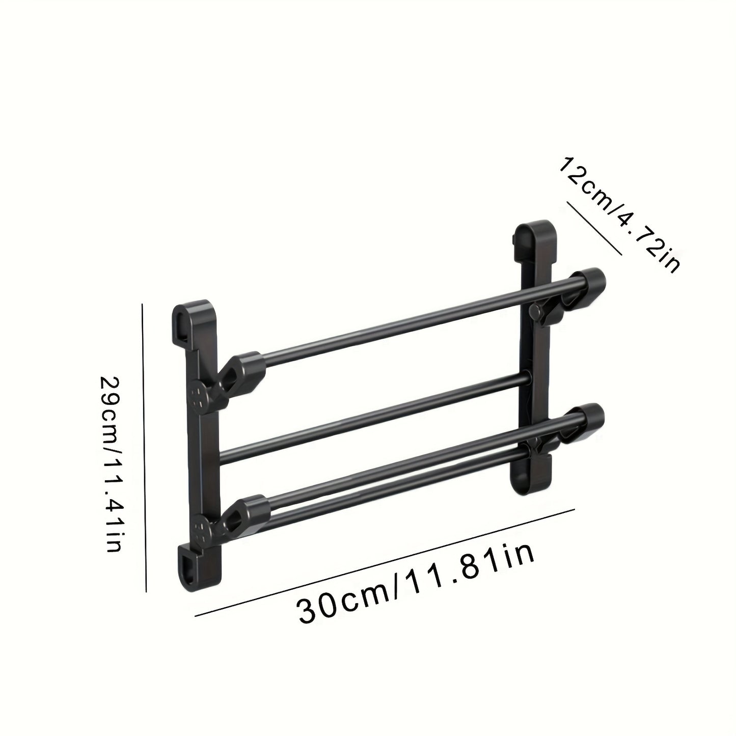 1pc door rear shoe rack multi-functional slipper rack wall-mounted bathroom foldable shoe rack no punching bathroom
