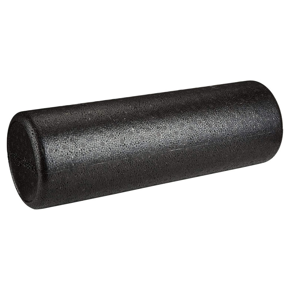 18 inch High Density Foam Roller for Exercise and Recovery - Firm Full Body Athletic Massage Tool for Back Stretching - Yoga, Pilates black